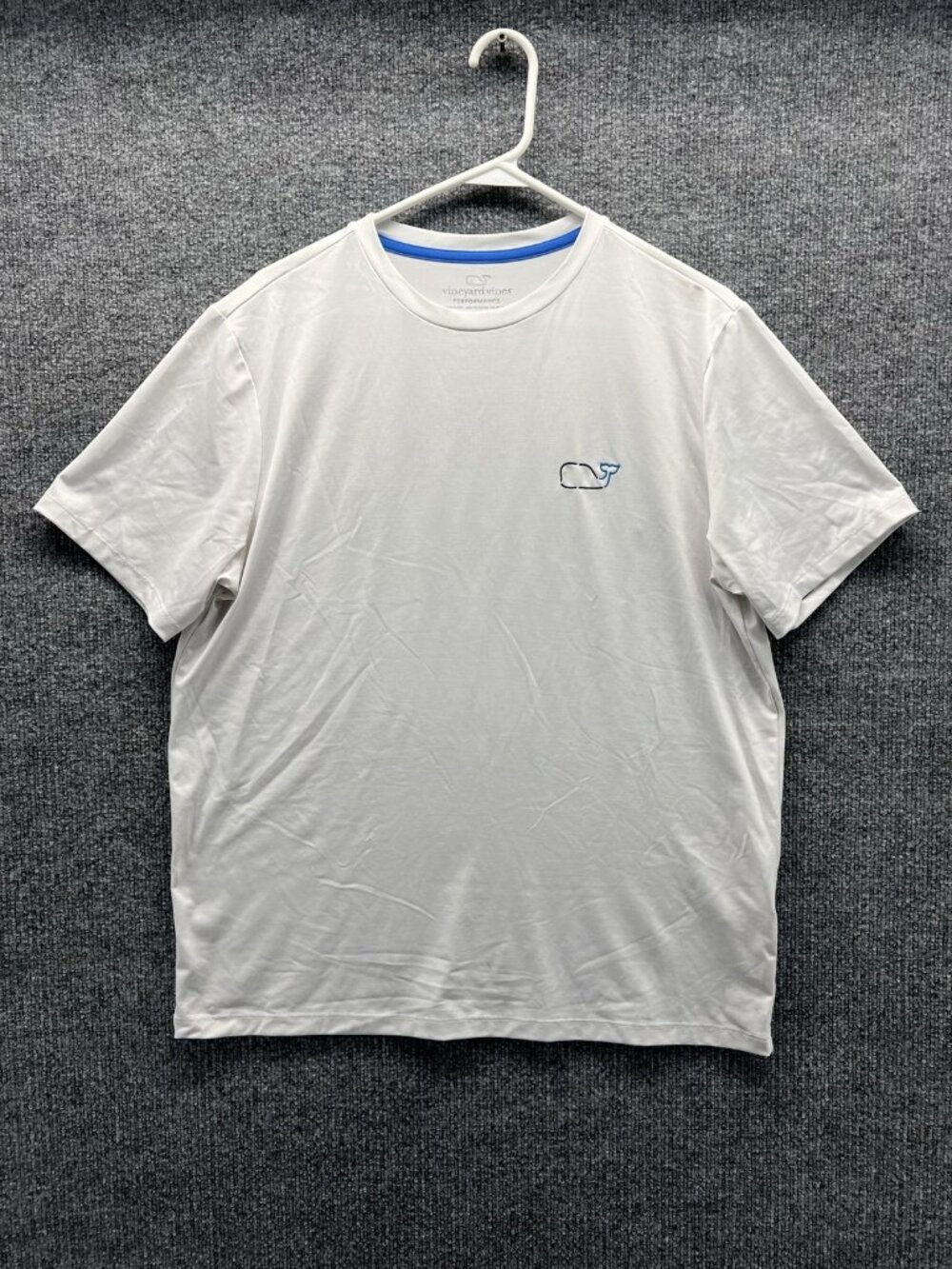 Vineyard Vines Performance Shirt Mens Medium White Short Sleeve Athletic Top